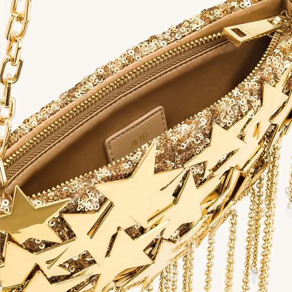 JW PEI Anika Star-Embellished Chain Bag - Gold - Picture 4 of 15